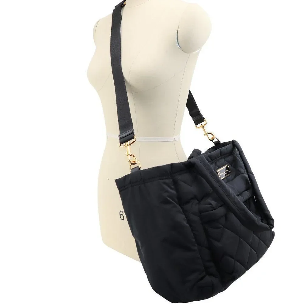 Marc Jacobs Crosby Quilted Diaper Black Nylon Baby Bag